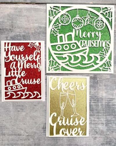 Cruise Christmas Card SVG