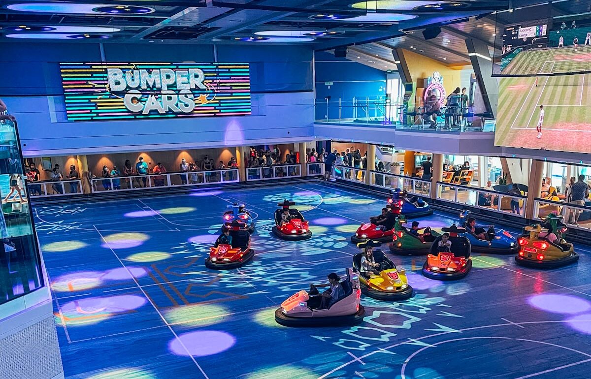Bumper cars on Odyssey of the Seas