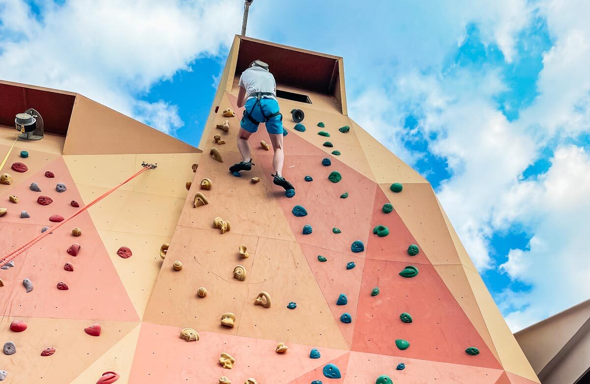 Rock Climbing Wall on Odyssey of the Seas