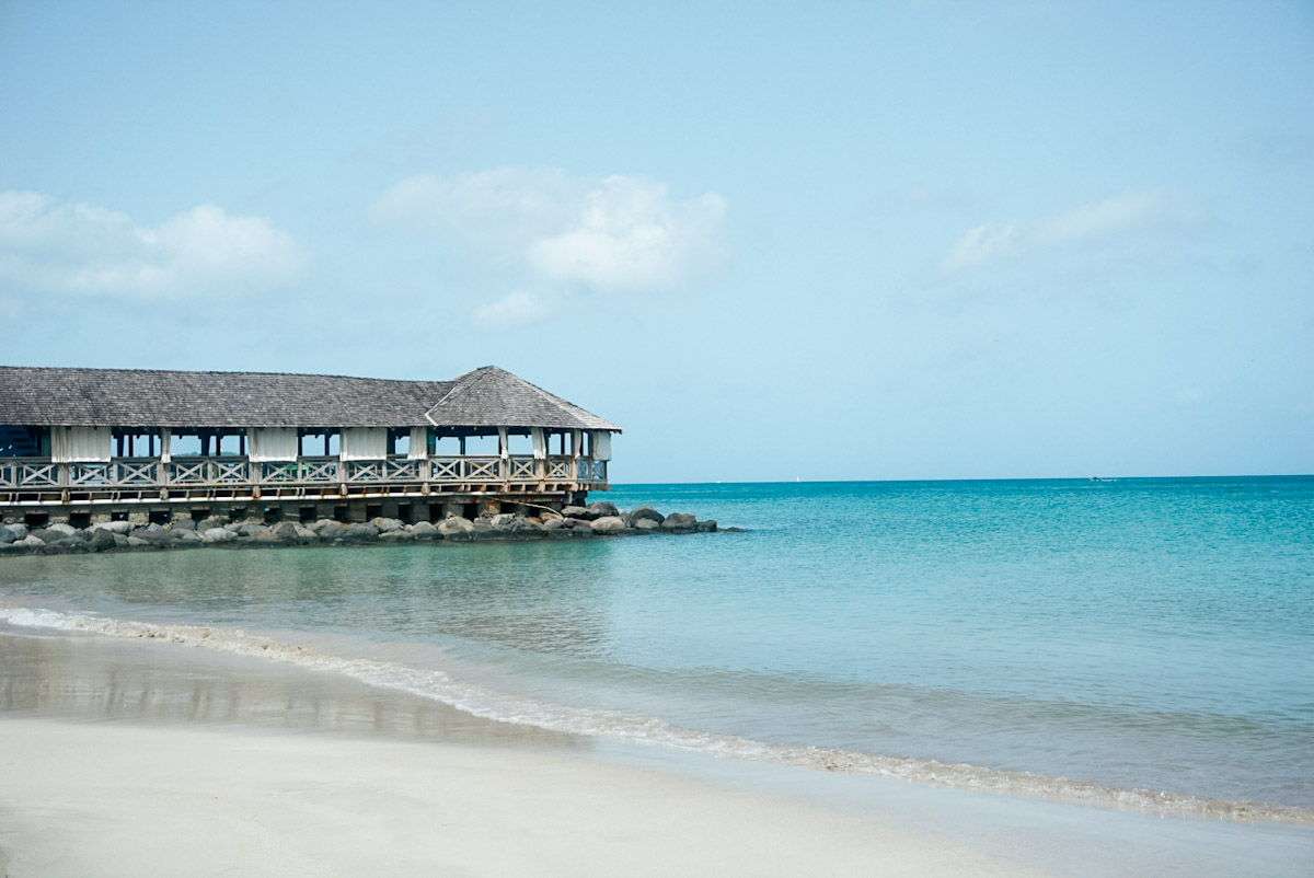 Visit the beach in St Lucia