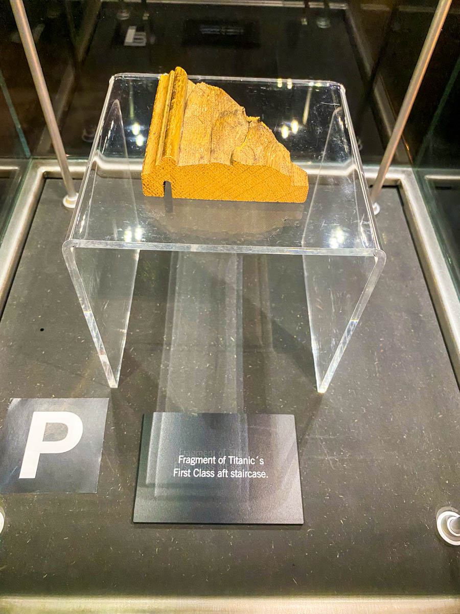 A fragment of the Grand Staircase on Titanic