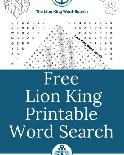Free Printable The Lion King Word Search Printable PDF