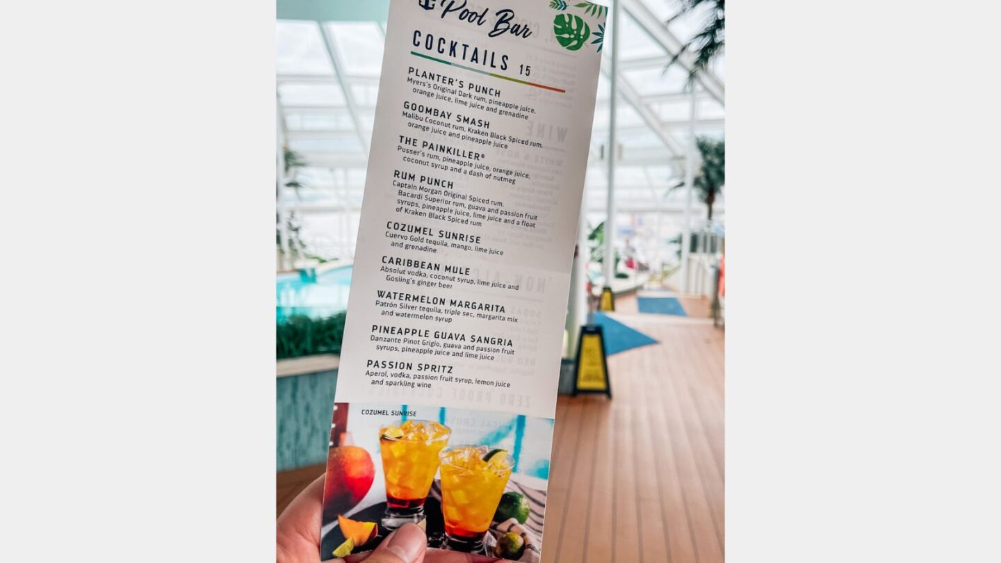 Royal Caribbean Drinks packages, Photo Credit Cruising For All