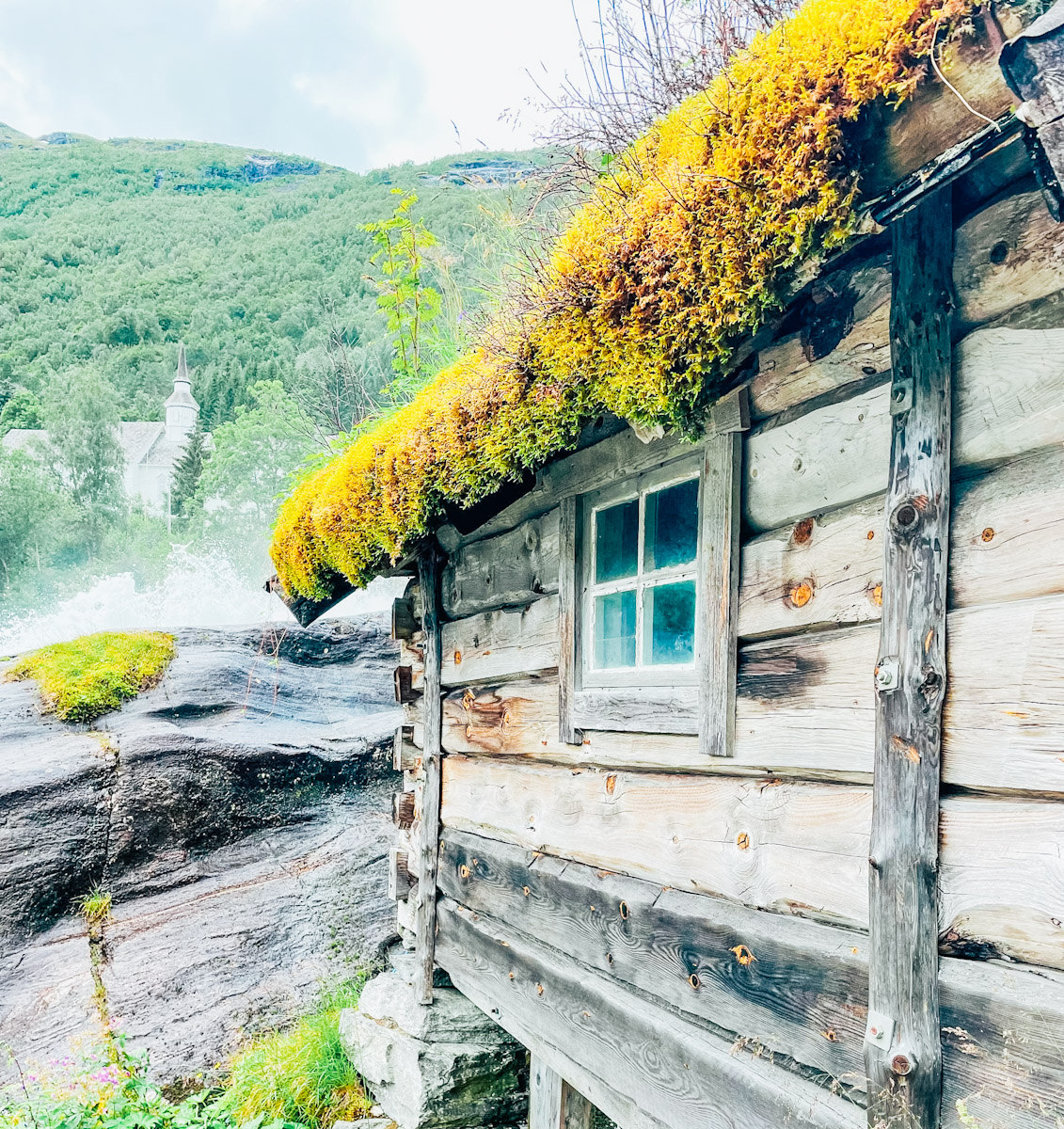 The Watermill at the top of the waterfall