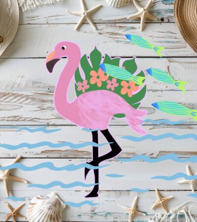 Free Printable Flamingo Cruise Door Magnet
