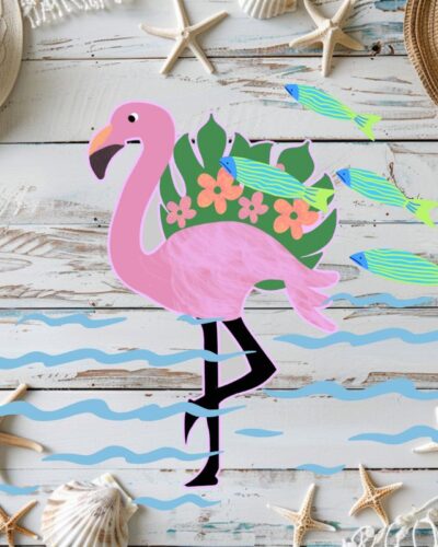 Free Printable Flamingo Cruise Door Magnet