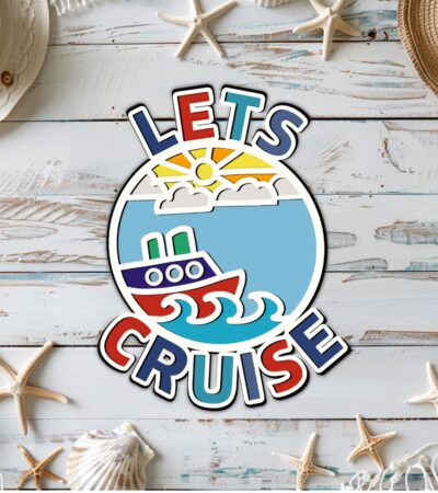 Let’s Cruise Printable Door Magnet
