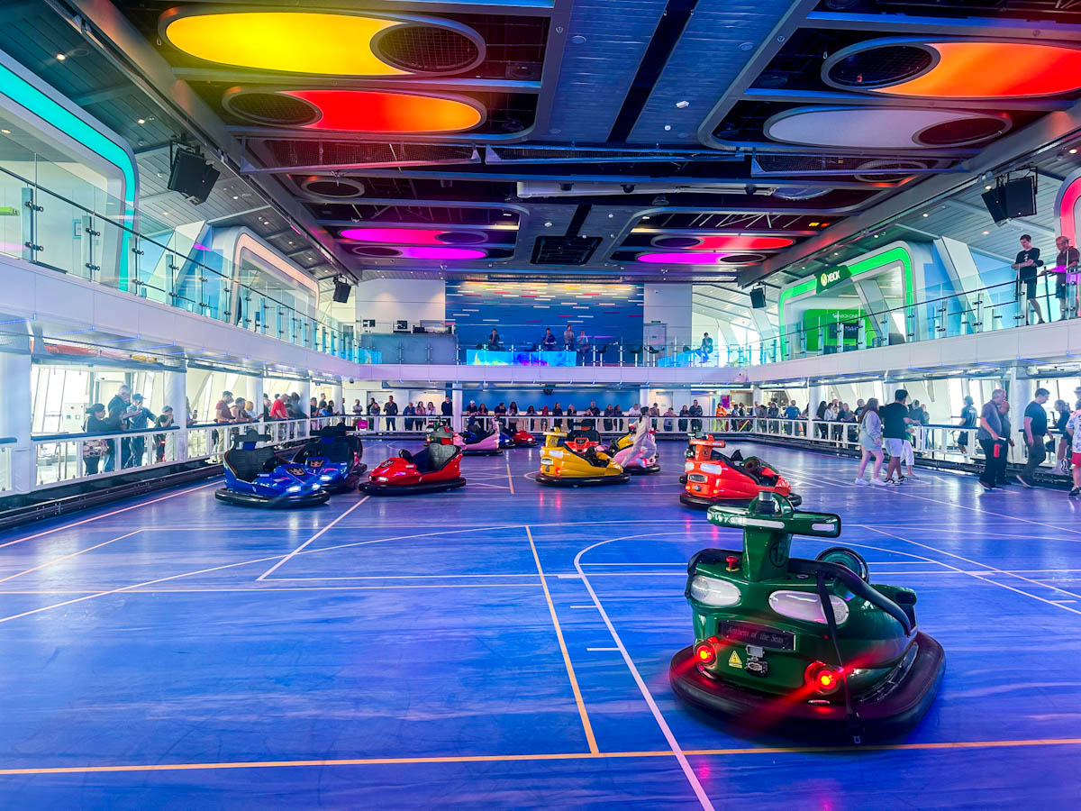 Bumper cars on Anthem of the Seas
