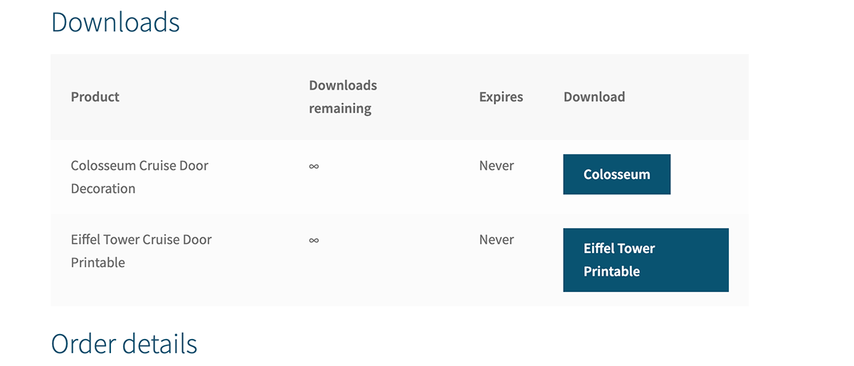 You will now be taken to a page with your downloads