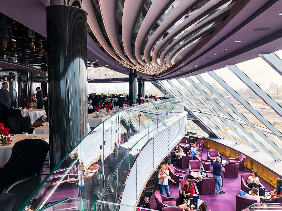 Inside MSC Yacht Club Two floors of lounge and dining MSC Bellissima