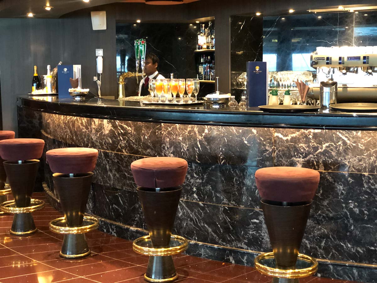 Inside MSC Yacht Club Bar