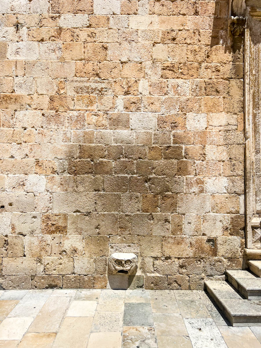 Dubrovnik Croatia Oil and gargoyle