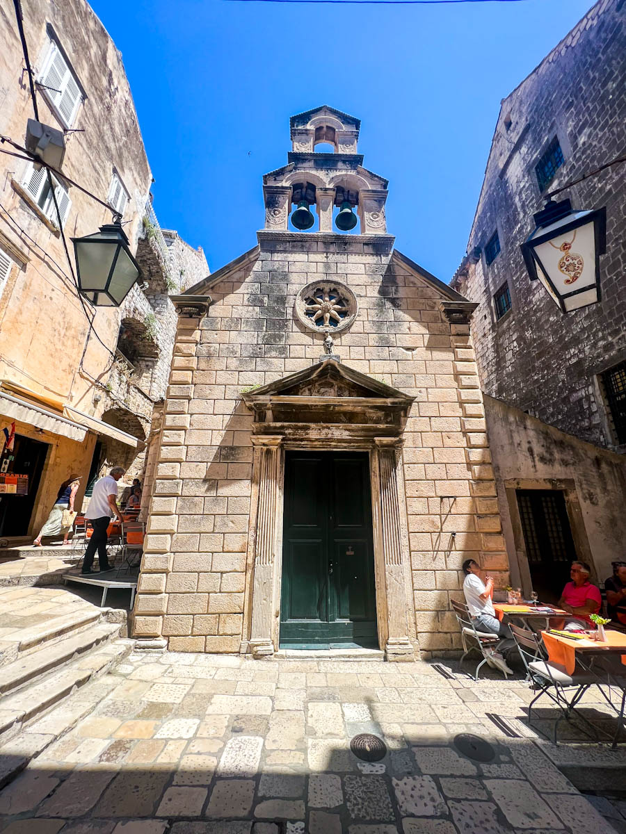 Dubrovnik Old Town walls church