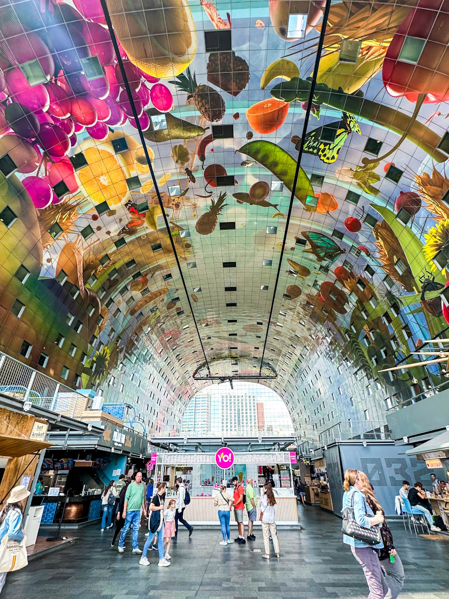 The Markthal is a residential and office building with a market hall underneath