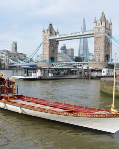 Gloriana Row Barge St Katharine Docks