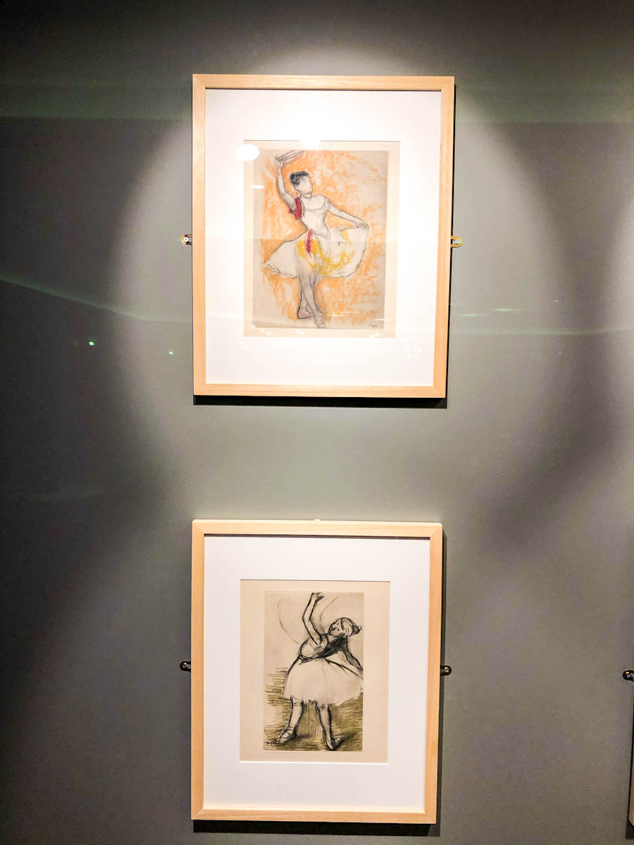 Edgar Degas Two portraits on a wall of dancers MSC Cruise Ship the Grandiosa