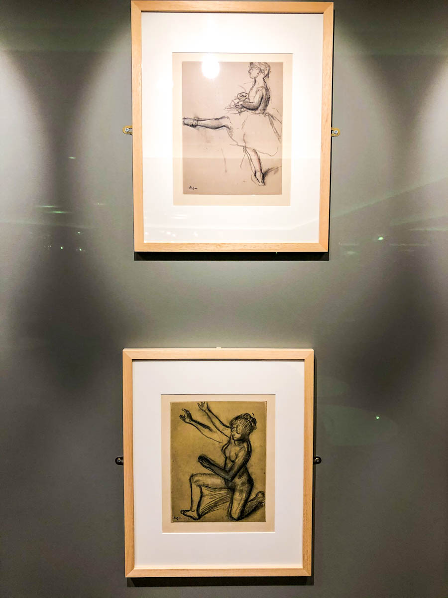 Edgar Degas Two portraits on a wall of dancers MSC Grandiosa