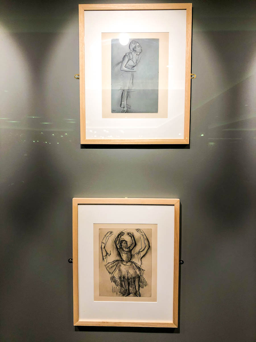 Edgar Degas Two portraits on a wall of ballet dancers MSC Grandiosa