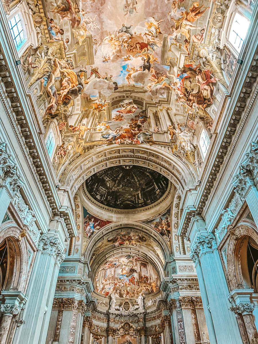 Rome the ceiling of Church St. Ignatius of Loyola