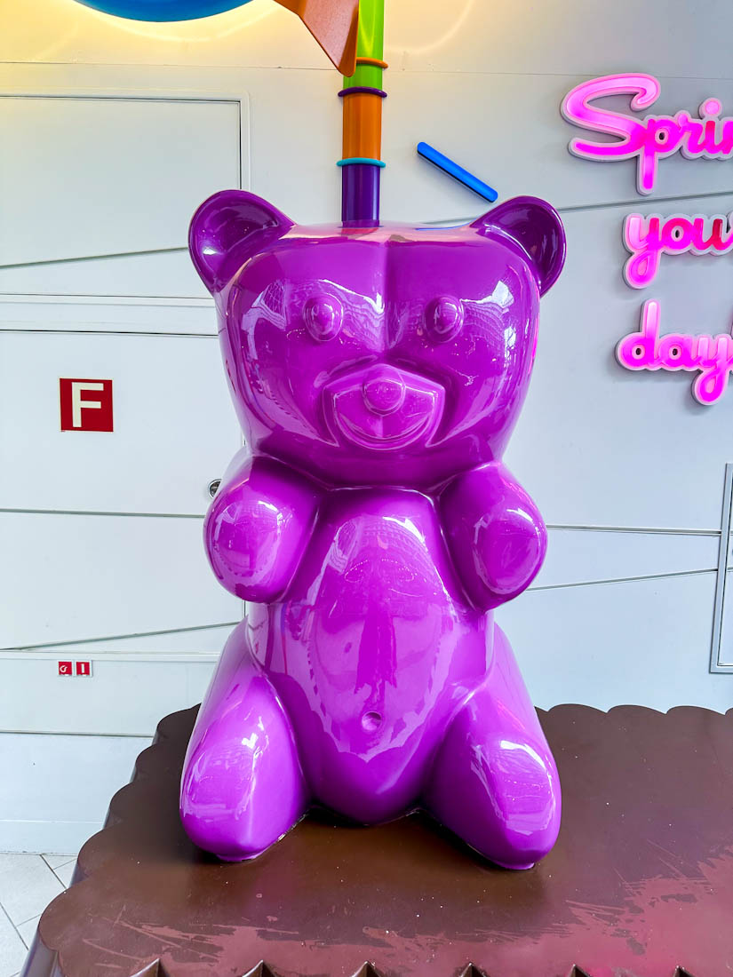 Giant jelly bear on oasis of the seas