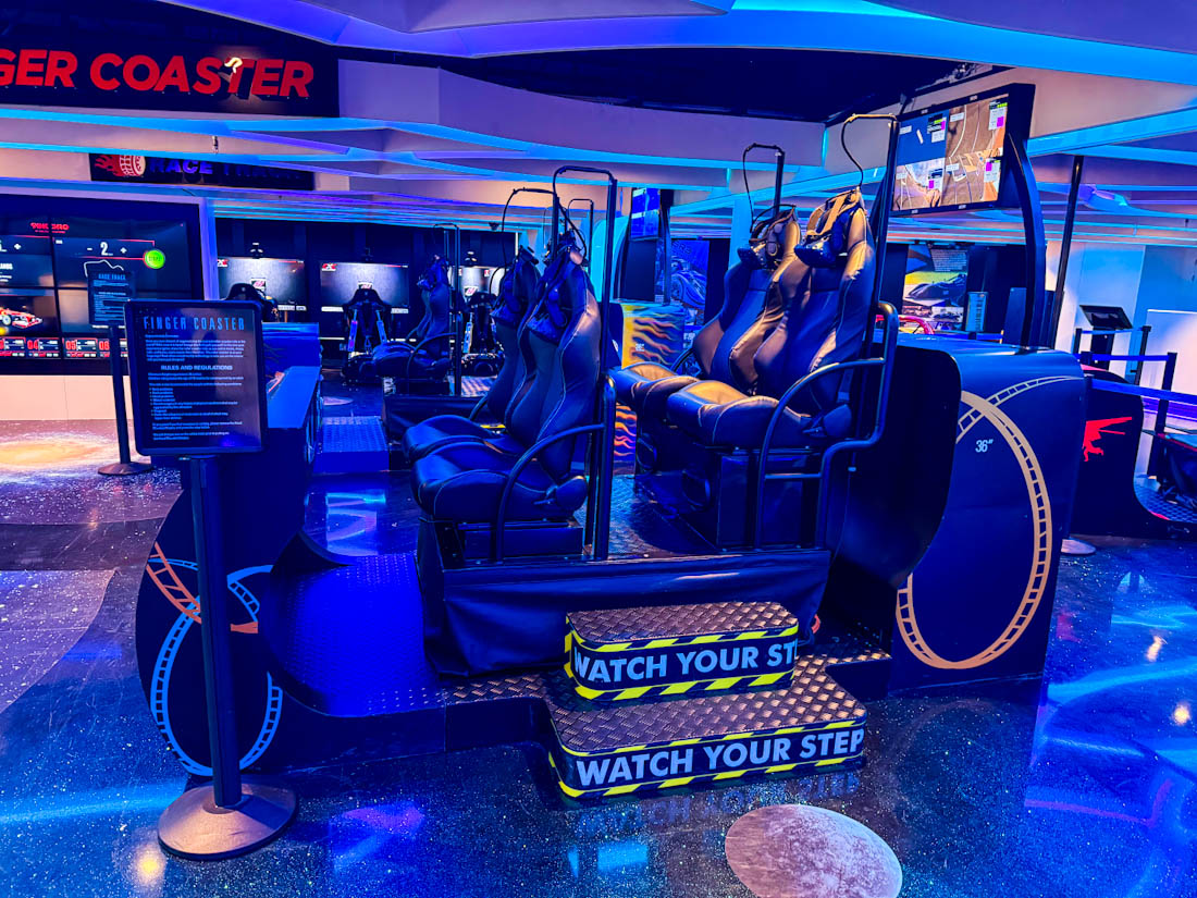 The Finger Coaster on Galaxy Pavilion on NCL Encore the