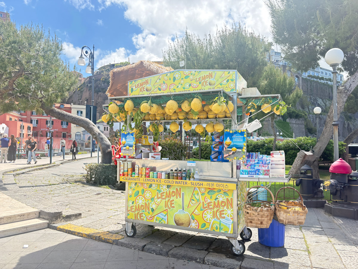 A lemon seller in the main square