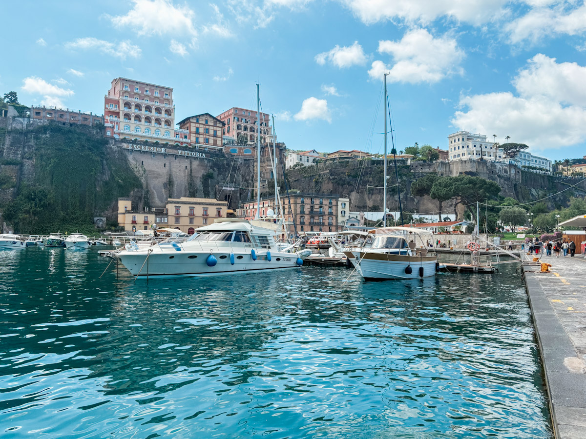 Sorrento and how to get the boat from naples