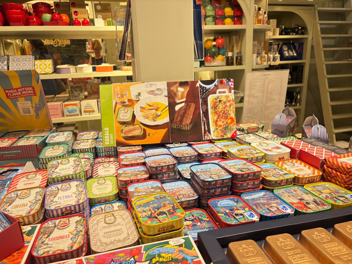 Sardine shops in Lisbon