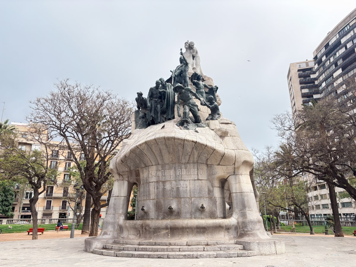 Bartomeu Robert Statue Barcelona