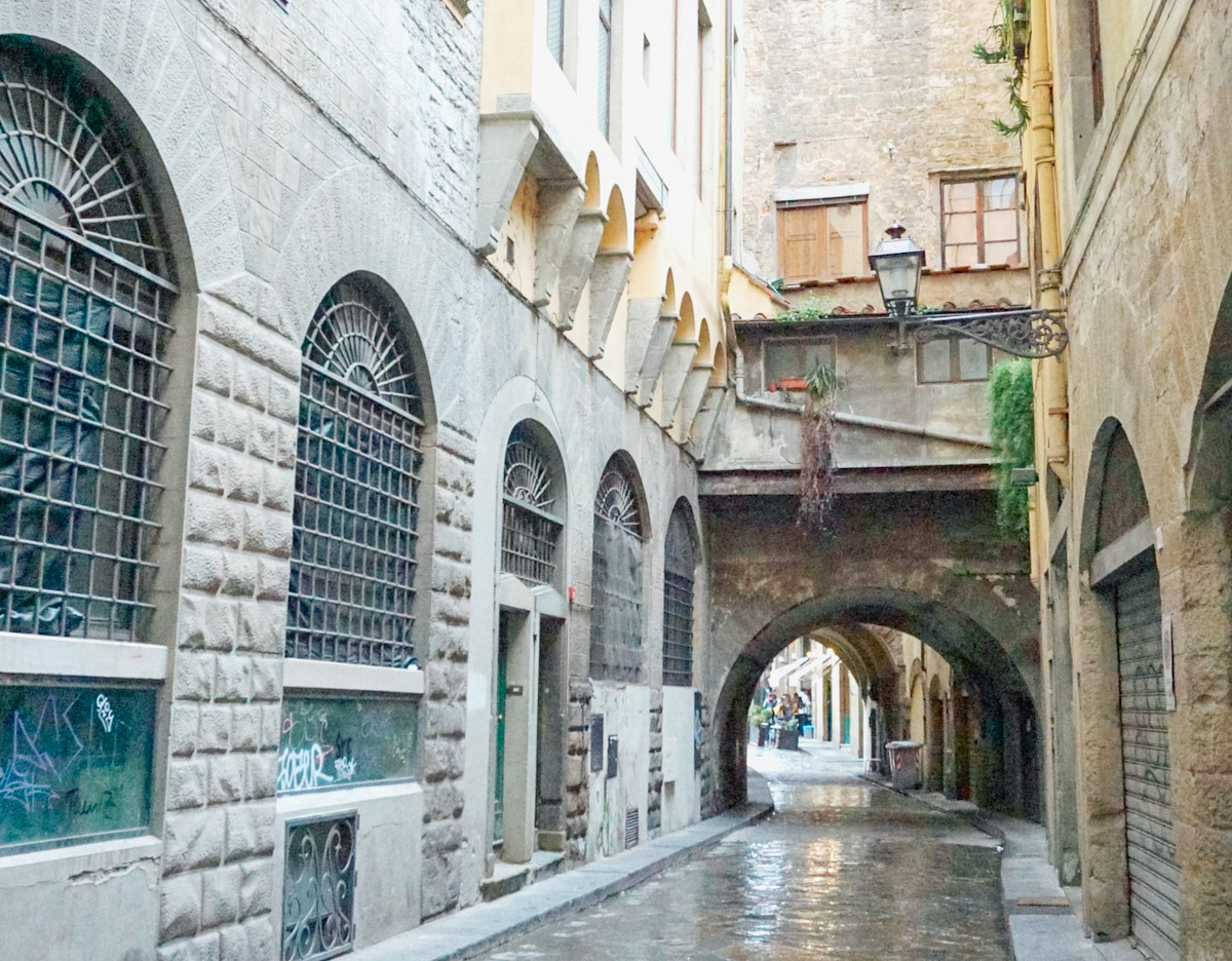 Florence in the rain